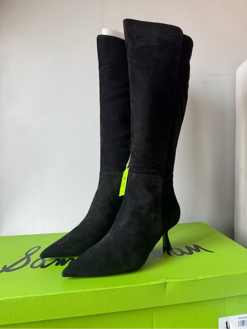 Sam Edelman Black Suede Taylin Boot SZ 8.5